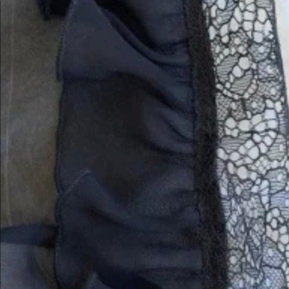 Victoria's Secret SHORT ROBE kimono Top Sheer lace mesh M/L - Picture 2 of 5